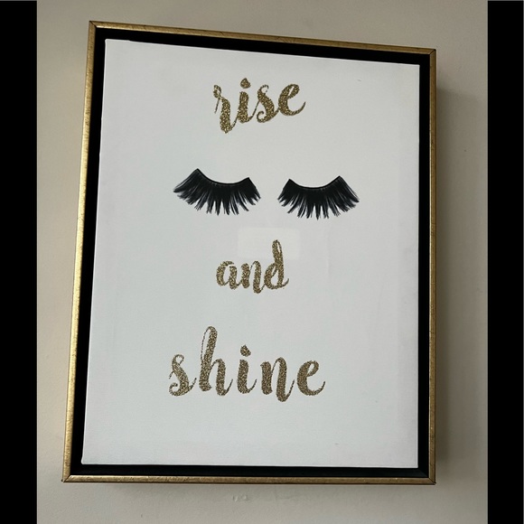 Rise and shine eyelashes wall art - Picture 3 of 8